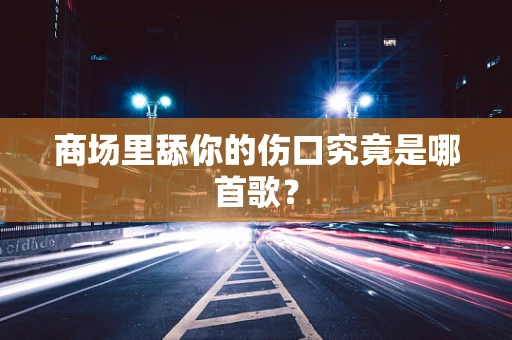 商场里舔你的伤口究竟是哪首歌？